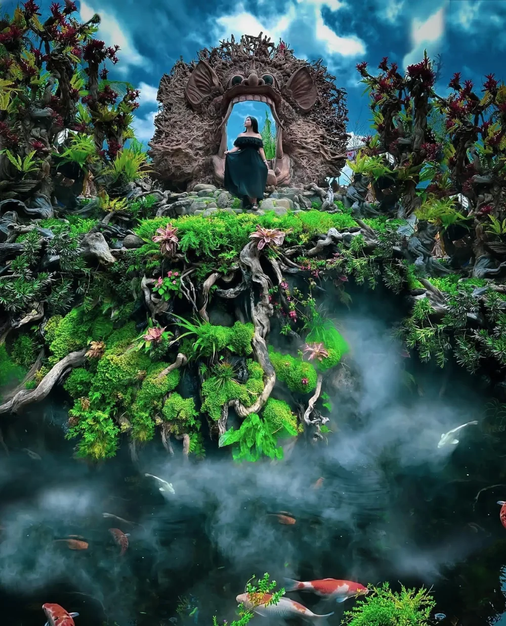 Ubud: Glass Factory Tour, Waterfall, and Dedari Park